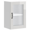 Armario pared para cocina puerta cristal Porto blanco brillante 2