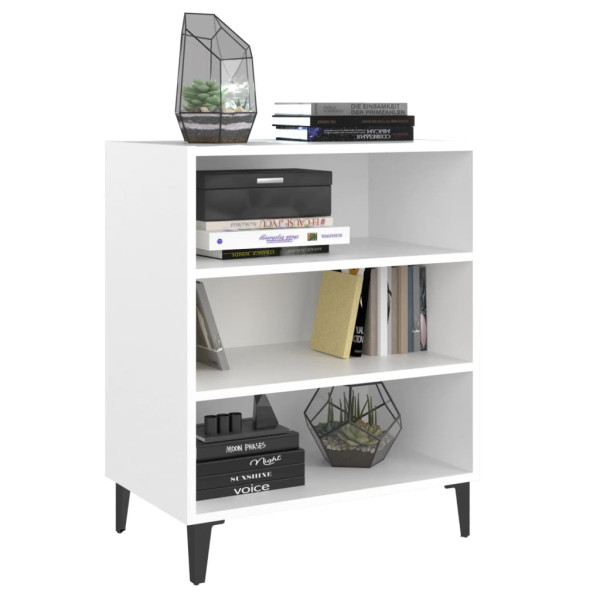 Aparador de madera contrachapada blanco 57x35x70 cm M 3