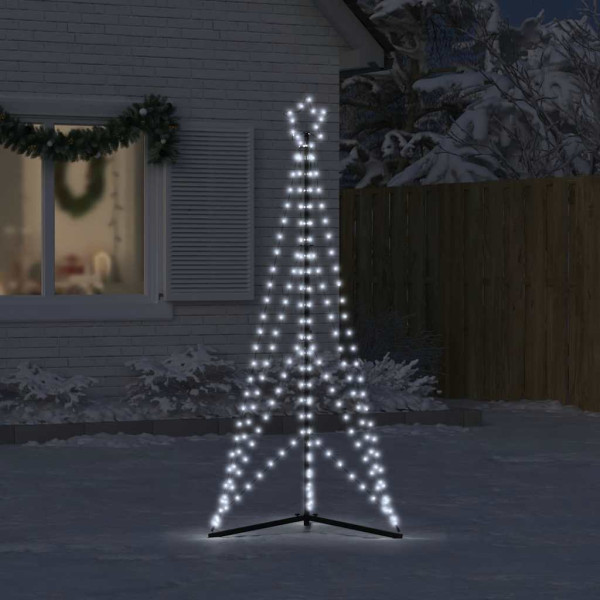 LED Árvore de Natal 363 LEDs Branco Frio 182 cm M 3