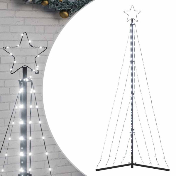 LED Árvore de Natal 339 LEDs Branco Frio 182 cm M 2