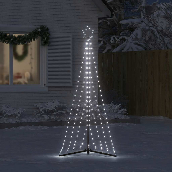 LED Árvore de Natal 339 LEDs Branco Frio 182 cm M 3
