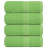 Toalhas de bidé 4pcs 30x50cm 360 gsm 100% algodão verde maça 1