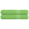 Toalhas 2 pcs 100x200 cm 360 gsm 100% algodão verde maça 1