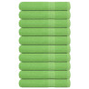Toallas 10 uds verde manzana 100x200 cm 360 gsm 1
