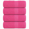 Toallas de jabón 4 piezas Rosa 30x30 cm 360 g/m² 100% Algodón 1