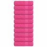 Toallas de Mano 10 piezas Rosa 50x100 cm 360 g/m² 100% Algodón 1