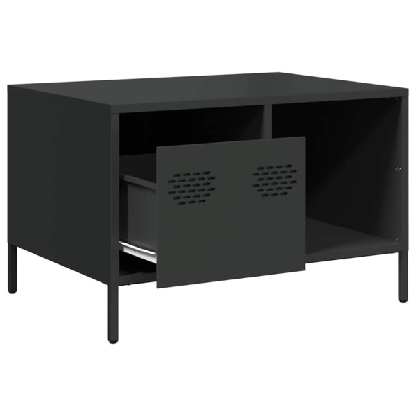 Mesa de centro acero laminado en frío negro 68.5x50x43.5 cm M 5