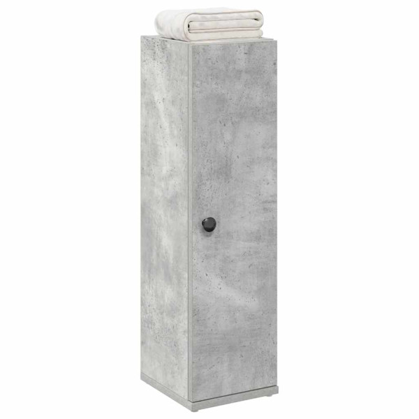 Mueble de baño con portarrollos gris hormigón 20.5x22x72 cm D