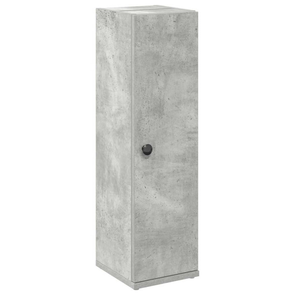Mueble de baño con portarrollos gris hormigón 20.5x22x72 cm M 2