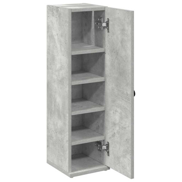 Mueble de baño con portarrollos gris hormigón 20.5x22x72 cm M 5