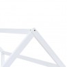 Estrutura de cama para crianças 70x140 cm pinho maciço branco 5