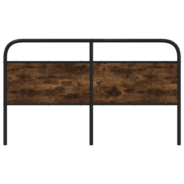 Cabeceira de cama 160 cm derivados madeira/aço carvalho fumado M 3