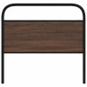 Cabeceira de cama 100cm derivados madeira/aço carvalho castanho 3