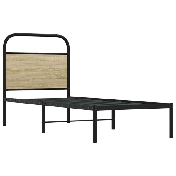 Cabeceira de cama 75 cm derivados madeira/aço carvalho sonoma M 2