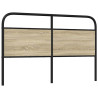 Cabeceira de cama 150 cm derivados madeira/aço carvalho sonoma 5