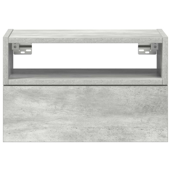 Mesitas de noche de pared 2 uds gris hormigón 45x26x28.5 cm M 4