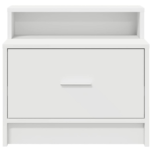 Mesas de cabeceira com gaveta 2 pcs 51x31x47 cm branco M 4