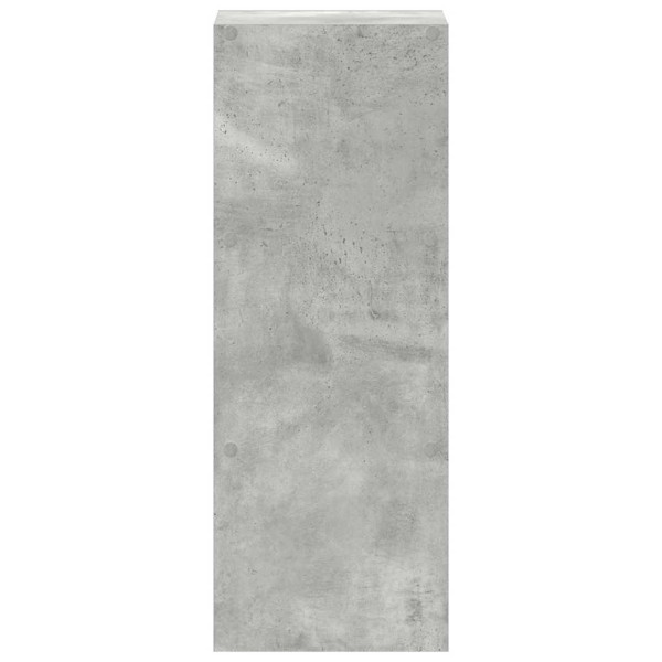 Librería apilable madera contrachapada gris cemento 30x30x80 cm M 5