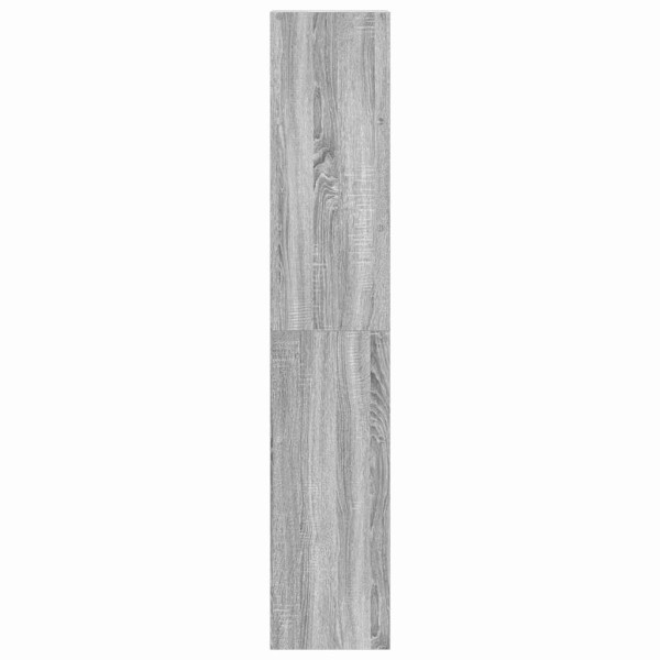 Librerías 2 uds madera contrachapada apilable sonoma gris M 5