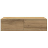 Estante de pared cajones madera contrachapada roble artesanal 4