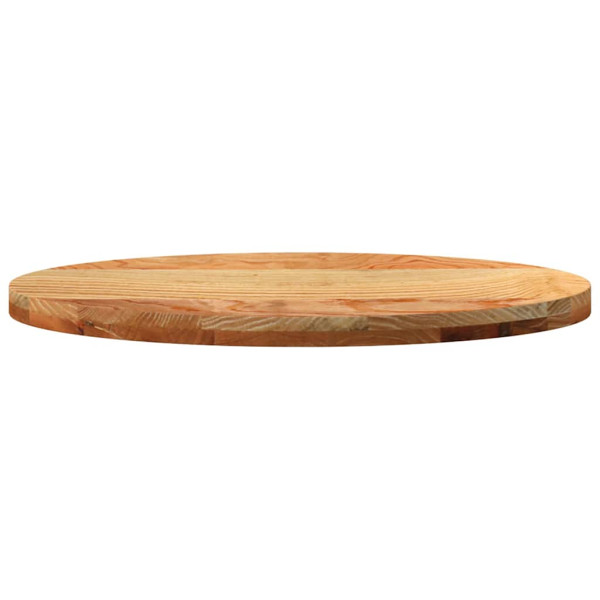 Tampo de mesa 80x40x4 cm carvalho maciça oval castanho-claro M 5