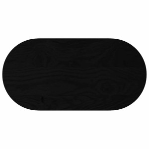 Tablero de mesa ovalado madera maciza de roble 80x40x2 cm H