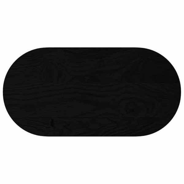 Tampo de mesa 80x40x2 cm carvalho maciça oval castanho-escuro M 2