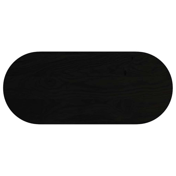 Tampo de mesa 140x60x2 cm carvalho maciça oval castanho-escuro M 2