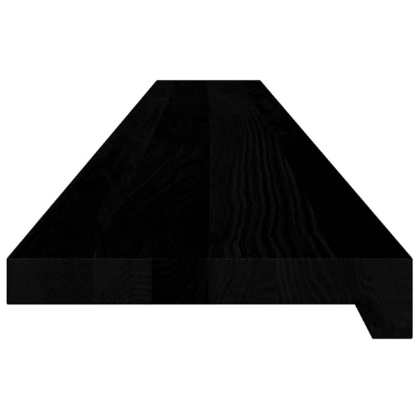 Alféizares de ventana 2 uds madera maciza roble marrón oscuro M 5