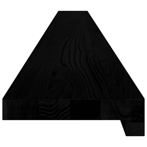 Alféizares de ventana 2 uds madera maciza roble marrón oscuro M 5