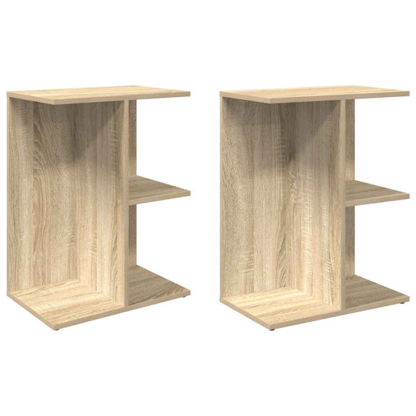 Mesas cabeceira 2pcs 46.5x29x61cm deriv.madeira carvalho sonoma M 2