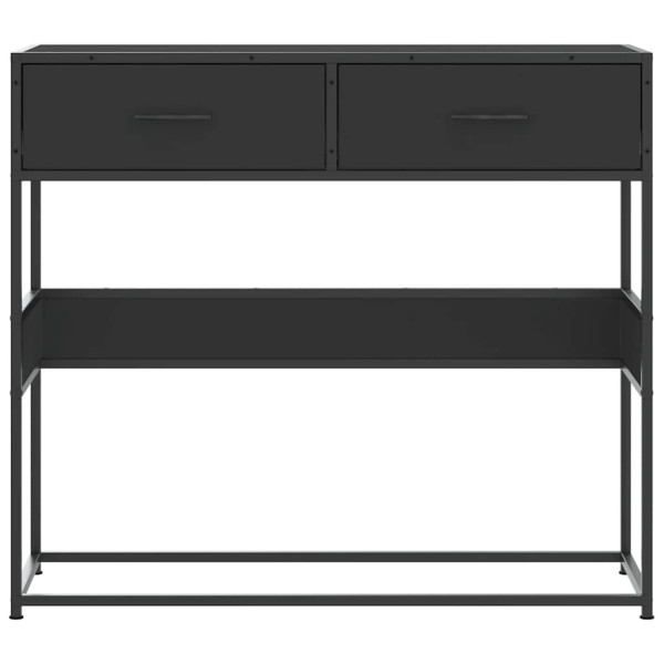 Mesa consola 90x35x80 cm derivados de madeira preto M 4