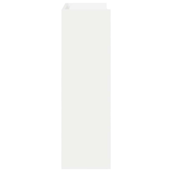 Mueble zapatero madera contrachapada blanco 80x25x61.5 cm M 5