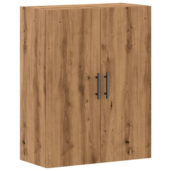 Armario de pared madera ingeniería marrón roble 69.5x34x90 cm M 2