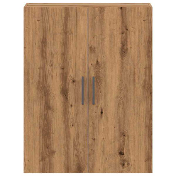 Armario de pared madera ingeniería marrón roble 69.5x34x90 cm M 4