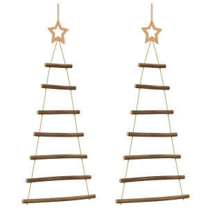 Árboles de Navidad con Estrellas Superiores 2 piezas 42x90 cm H