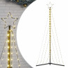 LED Árvore de Natal 339 LEDs Branco Quente 182 cm 2