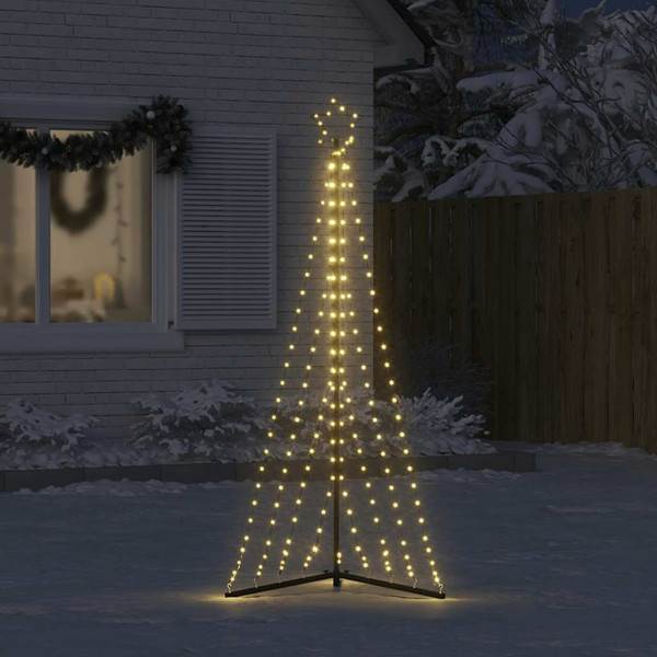 LED Árvore de Natal 339 LEDs Branco Quente 182 cm M 3
