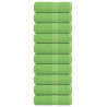 Toallas invitados 10 uds algodón verde manzana 30x50 cm 360 gsm 1