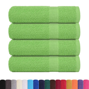 Toallas de Mano 4 uds Verde Manzana 50x100 cm 360 gsm H