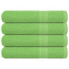 Toallas 4 uds verde manzana 100x200 cm 360 gsm 1