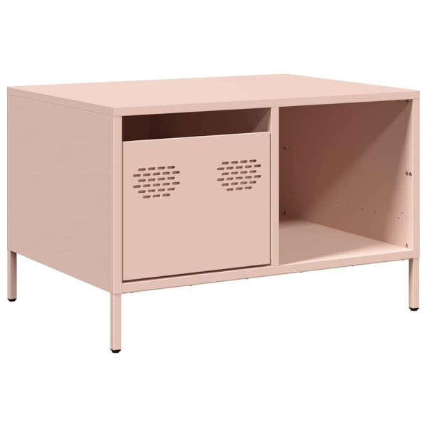 Mesa de centro 68.5x50x43.5 cm aço laminado a frio rosa M 2
