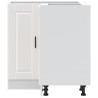 Mueble bajo esquina de cocina porto alto brillo blanco 2