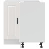 Mueble bajo esquina de cocina porto alto brillo blanco 5