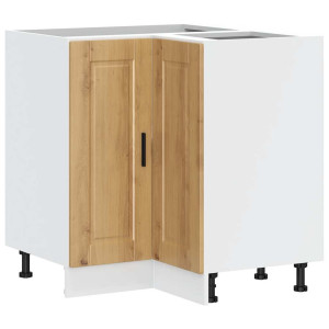 Mueble bajo esquina de cocina porto madera reconstituida H