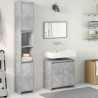Set muebles de baño 2 piezas madera contrachapada gris hormigón 3