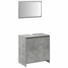 Set muebles de baño 2 piezas madera contrachapada gris hormigón 4