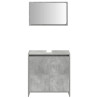 Set muebles de baño 2 piezas madera contrachapada gris hormigón 5