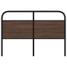 Cabeceira de cama 140cm derivados madeira/aço carvalho castanho 3