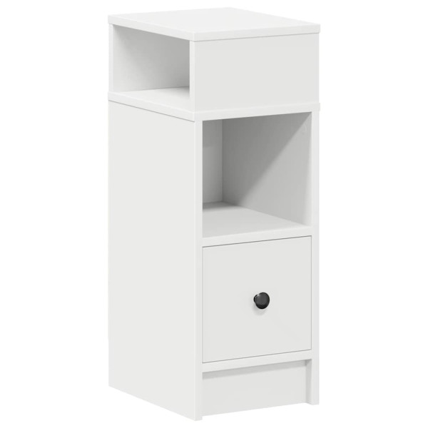 Mesa de cabeceira com gaveta 25x31x66 cm branco M 2